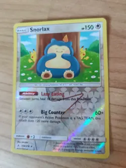 Pokemon TCG Snorlax Unbroken Bonds Card 158/214 Reverse Holo - Image 2