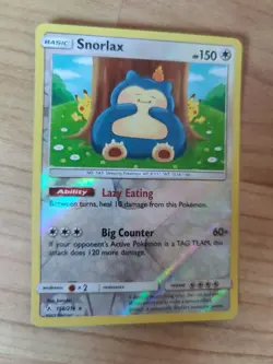 Pokemon TCG Snorlax Unbroken Bonds Card 158/214 Reverse Holo - Image 3