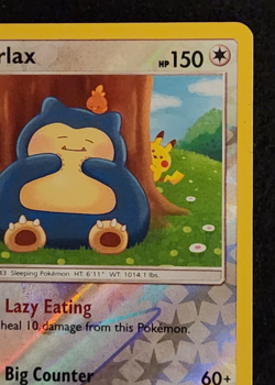2019 Pokemon Unbroken Bonds Reverse Holo Rare Snorlax 158/214 EX-NM - Image 3