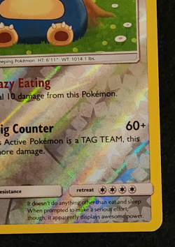 2019 Pokemon Unbroken Bonds Reverse Holo Rare Snorlax 158/214 EX-NM - Image 4