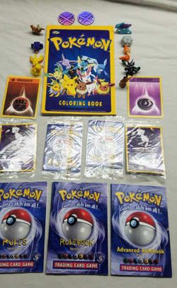 Large Pokemon lot inc 4 sealed First Movie Promo cards + 3 vintage rule books - Image 5