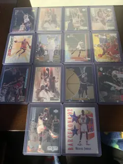 Huge Michael Jordan Card Lot (122 Cards) - 90s Inserts, Base, Bulls All unique - Image 1