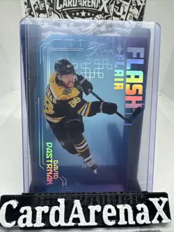2025-26 Upper Deck Flair DAVID PASTRNIK Flash Clear Die Cut #FLASH-3 Bruins (614 - Image 1
