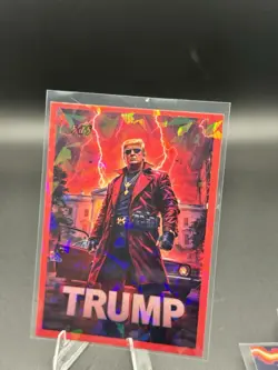 Donald Trump Action Hero Red Shatter 3/5 Custom Political Art Card - Image 1