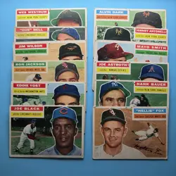Lot of 12 - 1956 Topps Baseball - Fair/Poor Nellie Fox - Image 1