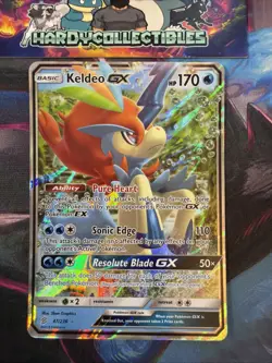Pokemon TCG Keldeo GX Holo Ultra Rare Card Unified Minds 47/236 - LP/NM - Image 1