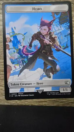 Hero (0003) // Knight (0010) Double-Sided Token FINAL FANTASY 3 // 10 NM - Image 1