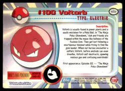 Voltorb #100 Topps Trading Cards Series 2 Pokemon MP - Image 2
