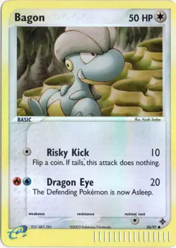 2003 Pokemon Bagon 50/97 Dragon Reverse Holo - Image 1