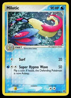 Milotic 8/106 Holo Rare Emerald Pokemon Card - Image 1