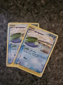 Pokemon TCG 2X Lotad 66/100 EX Sandstorm NM/LP - Image 1