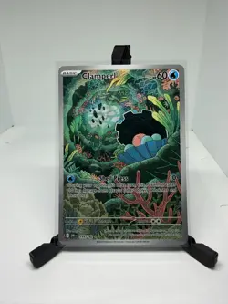 Pokemon TCG Destined Rivals Clamperl Illustration Rare Holo Card 195/182 Mint - Image 1