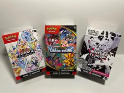 Pokemon LOT(3*)~Prismatic Evolutions Booster Bundle + White Flare + Chaos Rising - Image 1