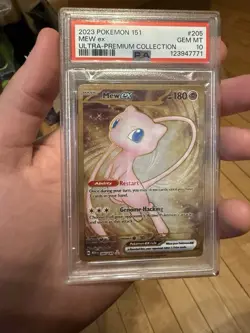 2023 POKEMON 151 ULTRA-PREMIUM COLLECTION #205 MEW EX PSA 10 - Metal Card - Image 1