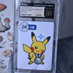2025 POKEMON TARUKA 2ND PLACE-ROUND 2 PIKACHU CGC 10 PRISTINE - Image 1