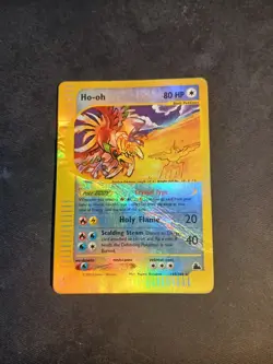 Pokemon 2003 Ho-Oh Crystal 149/144 Reverse Holo Skyridge English Wotc - Image 1