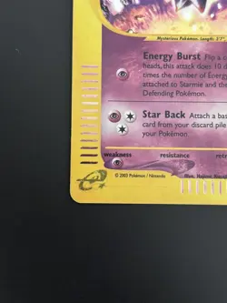 Pokemon Starmie H28/H32 Skyridge Holo ENG Excellent+ - Image 2