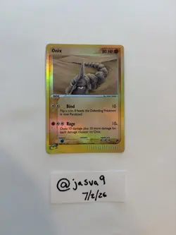 Onix [Reverse Holo] #71 – Pokemon Sandstorm – Vintage - Image 1