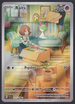 Pokemon Ralts 211/198 Illustration Rare Paldea Evolved - Image 1