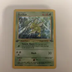 Pokemon Tcg Scyther 10/64 Jungle Holo HP - Image 1