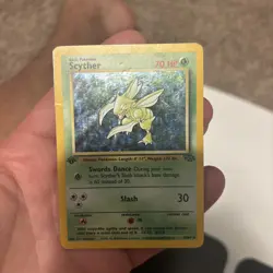 Pokemon Tcg Scyther 10/64 Jungle Holo HP - Image 4