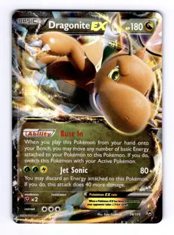 Dragonite EX XY - Furious Fists #74 (2014) Ultra Rare Holo NM Pokemon - Image 1