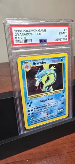 2000 POKEMON BASE SET 2 #7 GYARADOS-HOLO PSA 6 - Image 2