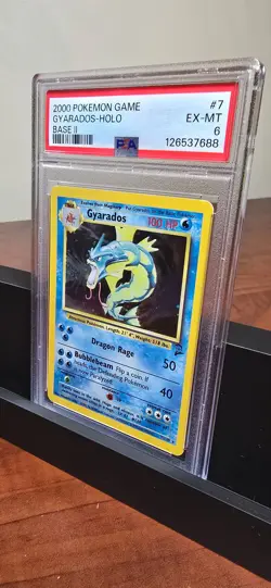 2000 POKEMON BASE SET 2 #7 GYARADOS-HOLO PSA 6 - Image 3