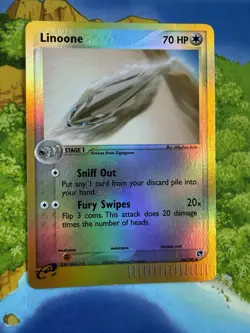 Pokemon Linoone Sandstorm Reverse Holo Uncommon 44/100 Moderately Played - Image 1