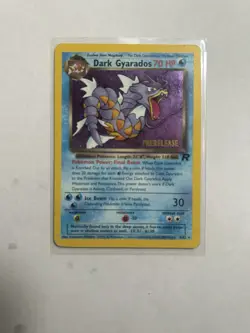 2000 Pokemon Team Rocket Dark Gyarados Prerelease Promo Holo #8/82 MP/HP - Image 1