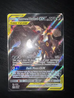 Pokemon Umbreon & Darkrai GX SM241 Full Art Black Star Promo Card Mint PSA10!U - Image 1