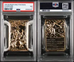 1999 BURGER KING POKEMON GOLD CARDS CHARIZARD PSA 7 - Image 3