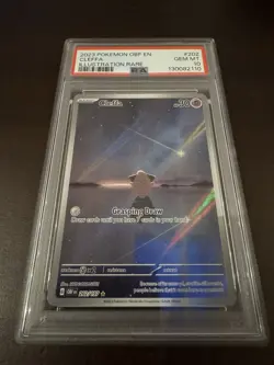 Cleffa 202/197 Illustration Rare: Obsidian Flames Pokemon Card - PSA 10 - Image 5