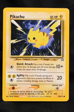 Pikachu 70/111 NM Neo Genesis Regular Common Unlimited Pokemon TCG Card - Image 1