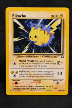 Pikachu 70/111 NM Neo Genesis Regular Common Unlimited Pokemon TCG Card - Image 2