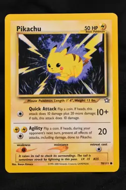 Pikachu 70/111 NM Neo Genesis Regular Common Unlimited Pokemon TCG Card - Image 3