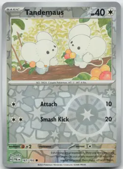 Tandemaus 167/193 Common Paldea Evolved Pokemon Reverse Holo Near Mint - Image 1