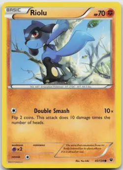 Riolu 45/124 Common Fates Collide Pokemon Near Mint - Image 1