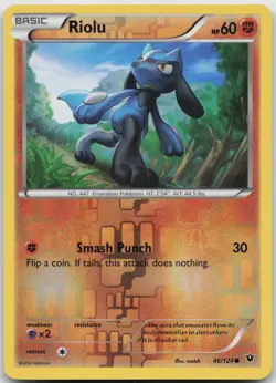 Riolu 46/124 Common Fates Collide Pokemon Reverse Holo Near Mint - Image 1