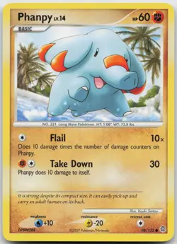 Phanpy 98/132 Common Secret Wonders Pokemon Near Mint - Image 1