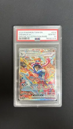 Greninja ex 214/167 Pokemon Twilight Masquerade - PSA 10 Gem Mint - Image 1
