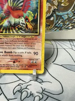 Ho-Oh 7/64 Neo Revelation Unlimited Holo Rare 2000 Pokemon TCG Vintage HP/DMG - Image 4