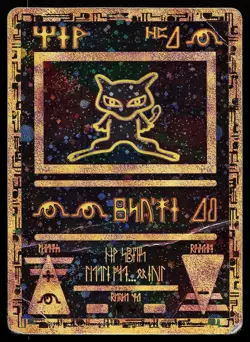Ancient Mew Holo WOTC Black Star Promo Pokemon Card creased - Image 1