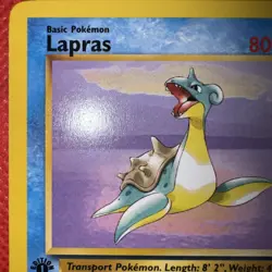 Pokemon Fossil 1st Edition Lapras Non-Holo #25/62 - Ungraded - Never Played - Image 5
