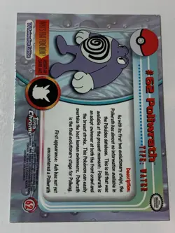 2000 Topps Chrome Pokemon Series 1 #62 Poliwrath FREE COMBINED SHIPPING - Image 2