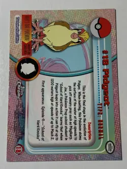 2000 Topps Chrome Pokemon Series 1 #18 Pidgeot FREE COMBINED SHIPPING - Image 2