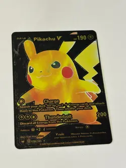 Pikachu Pokemon card HP 190 Basic 170/185 - Image 1