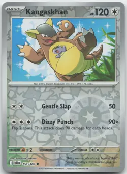 Kangaskhan 151/182 Common Destined Rivals Pokemon Reverse Holo Near Mint - Image 1