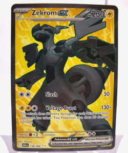 Pokemon TCG Zekrom EX Black Bolt 158/086 Ultra Rare Card SV - Image 1