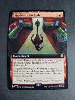 Shadow of the Goblin (Extended Art) Rare MTG Spider-Man - Image 1